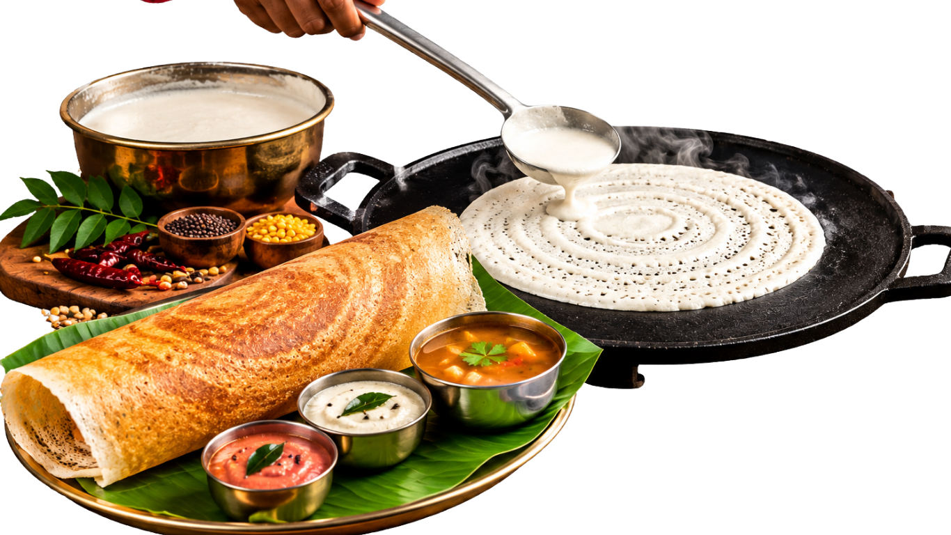 Traditional South Indian cooking